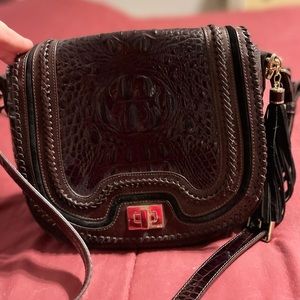 Authentic Brahmin Brown and Black leather Purse